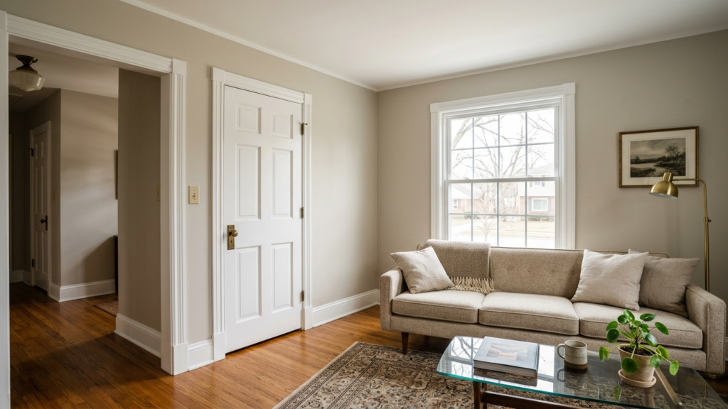Interior room mid-repaint in Oakland County, MI